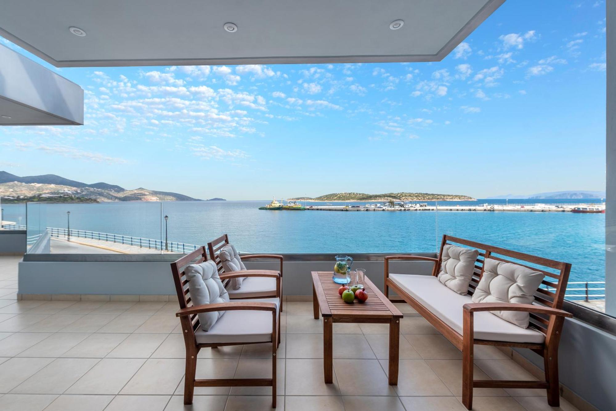 Sea View Bliss 2Br Agios Getaway Apartment Ágios Nikólaos Екстериор снимка