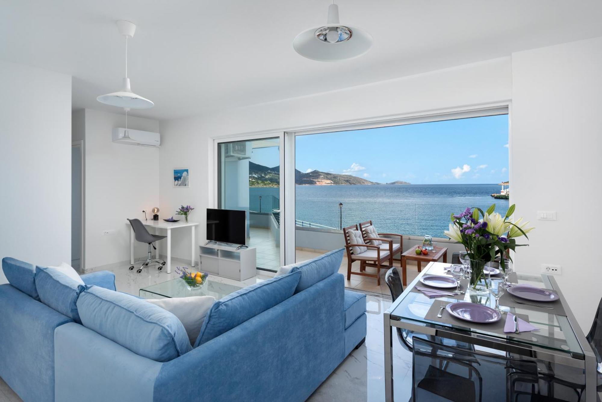 Sea View Bliss 2Br Agios Getaway Apartment Ágios Nikólaos Екстериор снимка