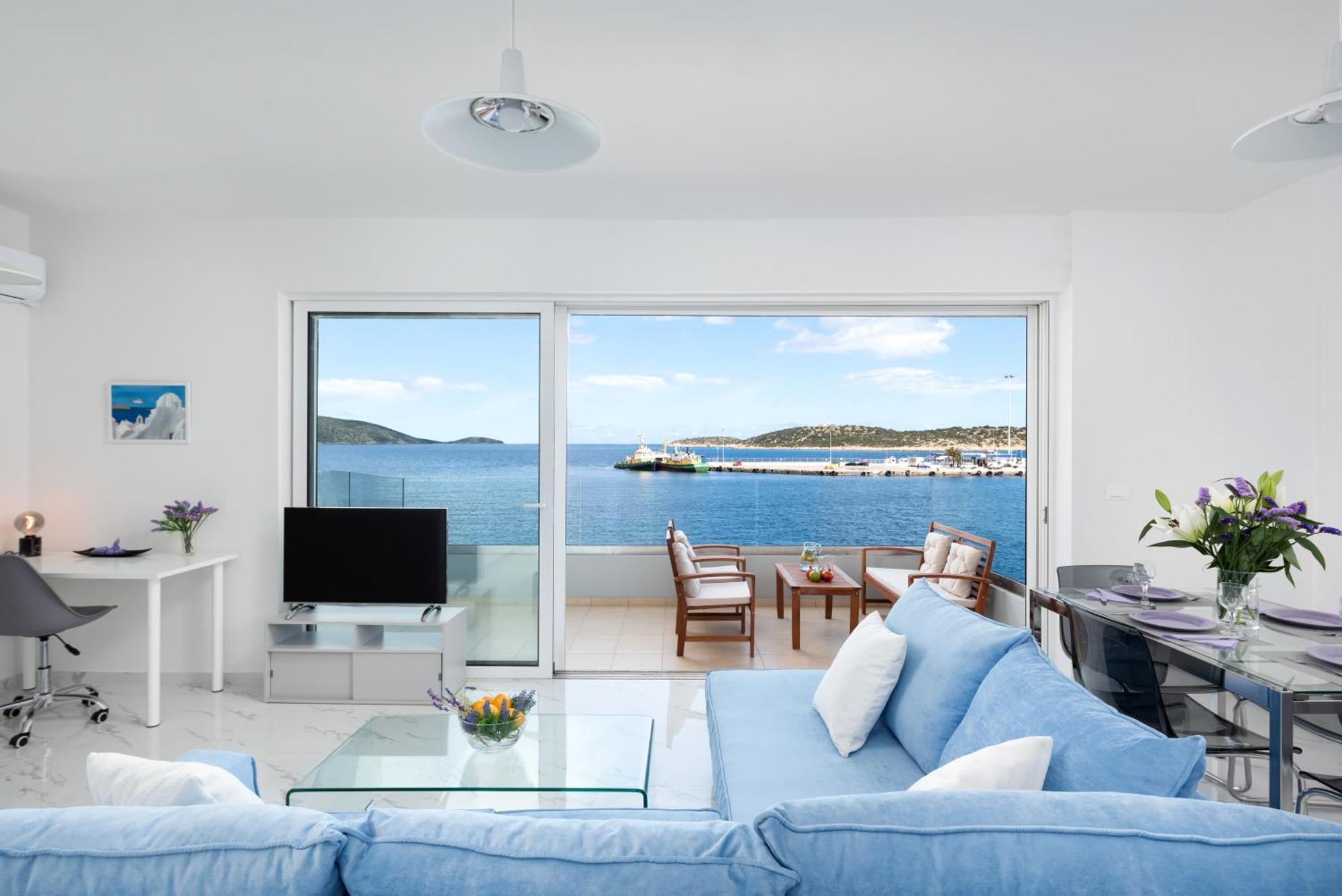Sea View Bliss 2Br Agios Getaway Apartment Ágios Nikólaos Екстериор снимка